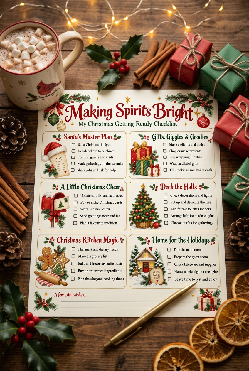 Making Spirits Bright Mockup